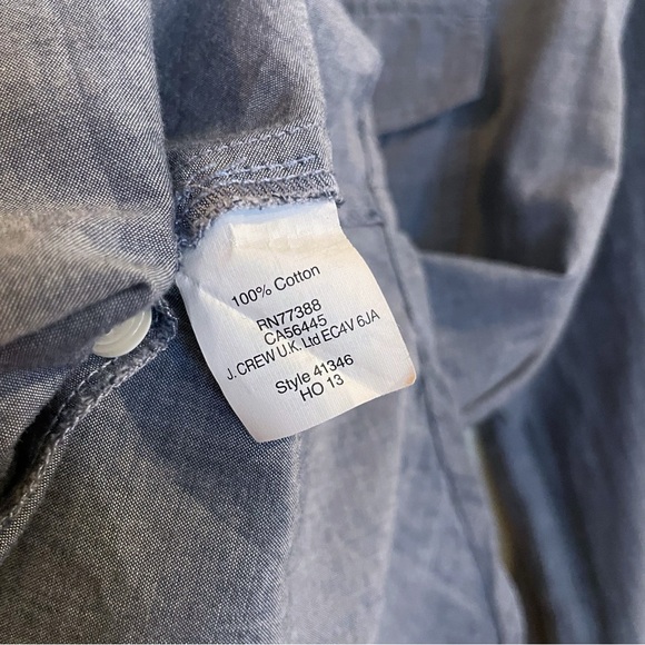 J.Crew Factory Chambray Oversized Tunic Top - Picture 5 of 8
